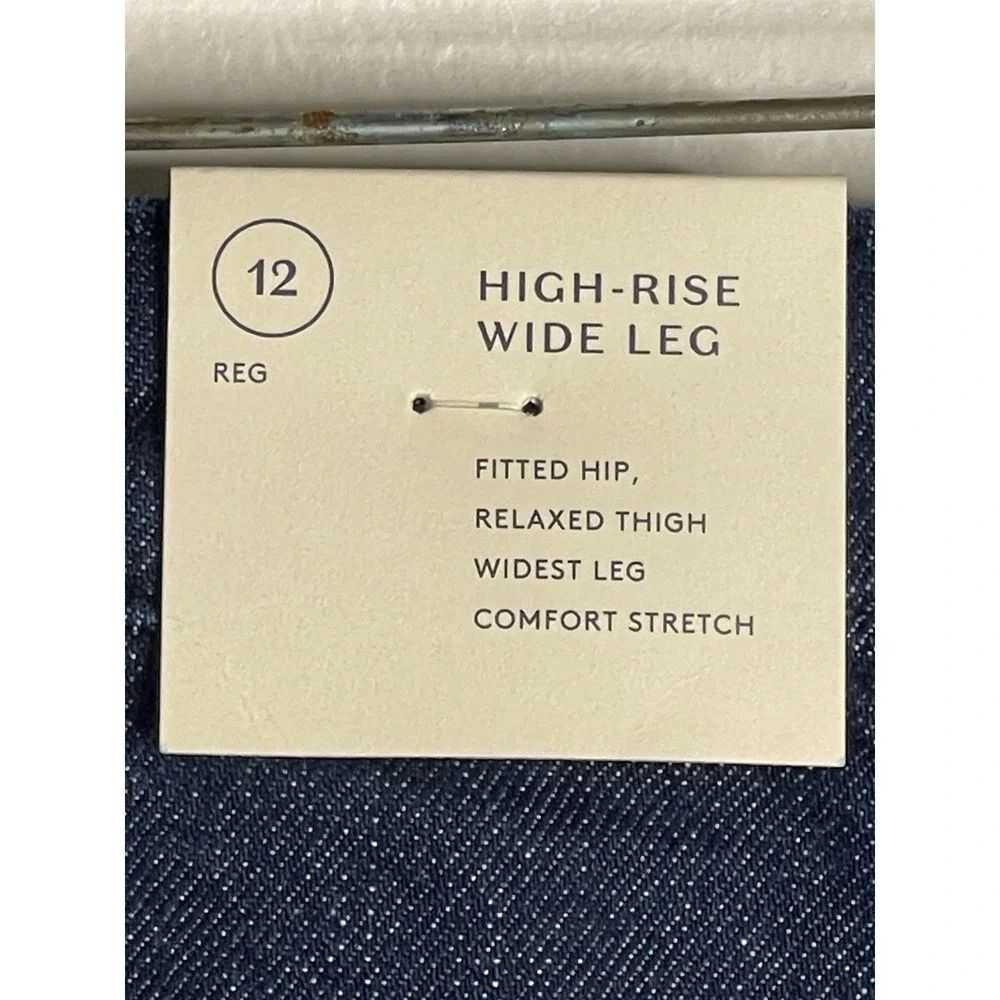 NEW Universal Thread Women's Super Wide Leg Jeans Size 12 Mid Rise Trendy Fit - Picture 6 of 13